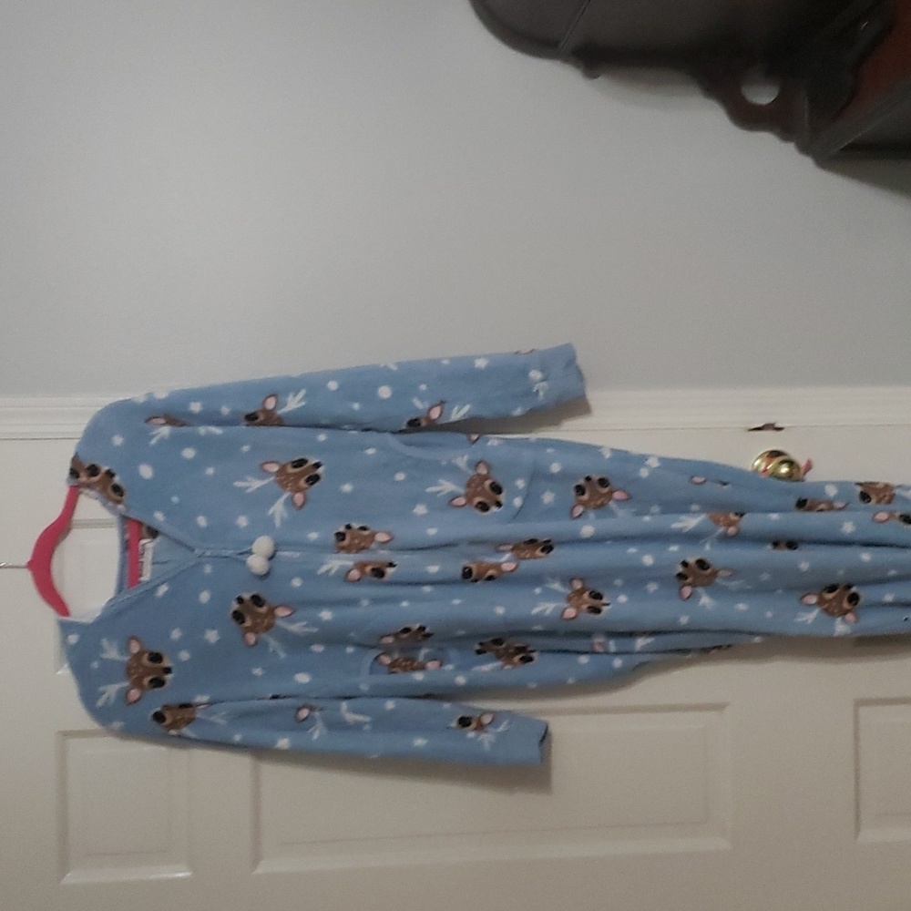 Weekend Edition Hooded Onesie Snowflake baby reindeer pajamas  Medium